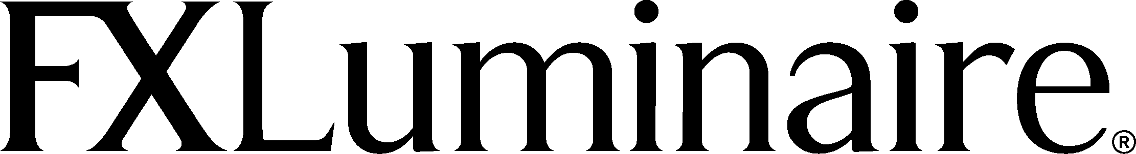 Logo for FX Luminaire; black text on a white background.